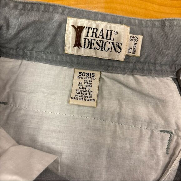 Vintage 1990s Trail Designs Outdoor Hiking Pants, Moonstone NWT, Size 32 x 32 - Picture 3 of 12